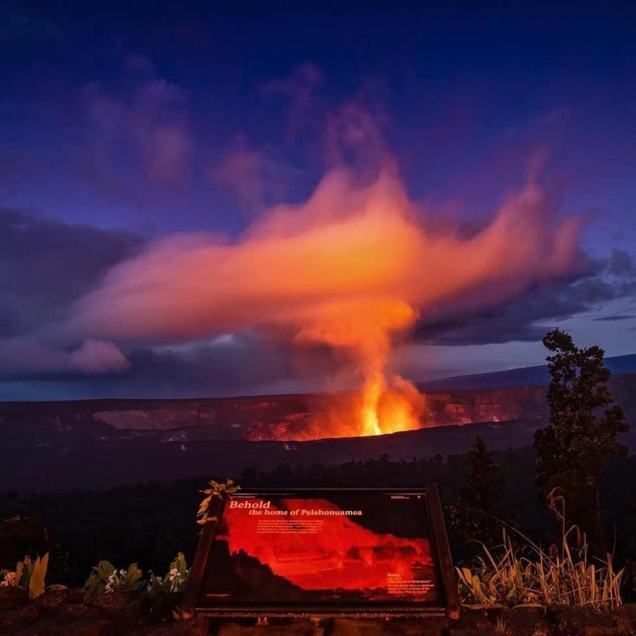 Caldera- Hale Kumu La'Au At Volcano Bagian luar foto